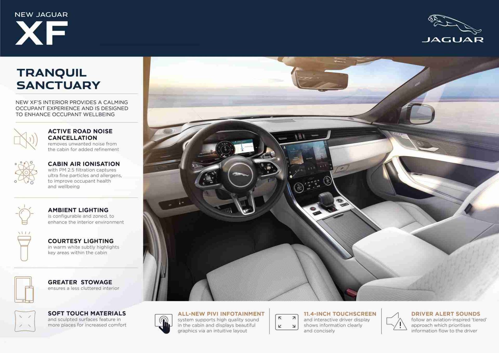 Conoce al actualizado Jaguar XF con estas infografías y un vídeo 4