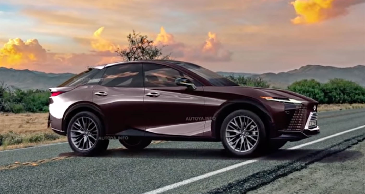 Lexus rx rendering side