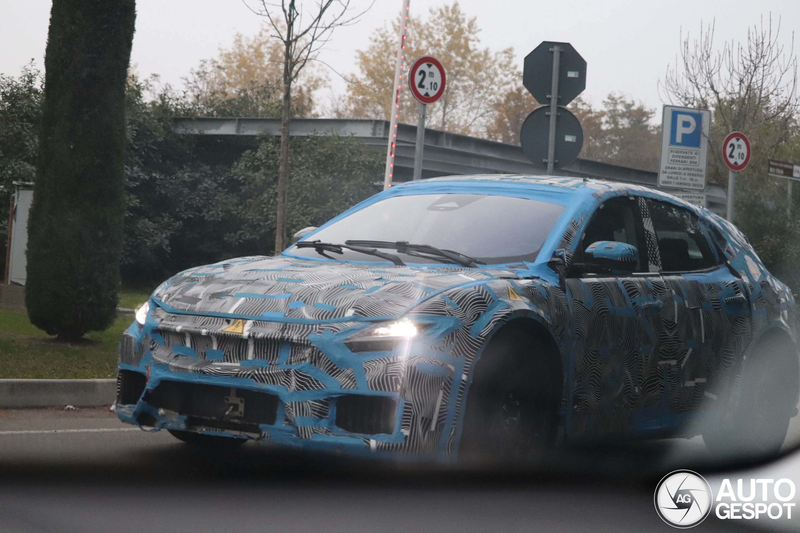 Ferrari ev test mule