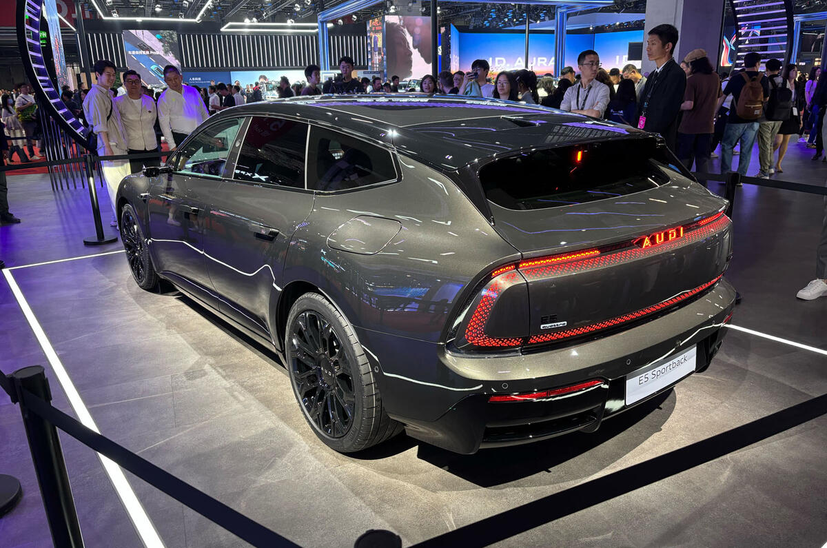 Audi e5 sportback rear 3:4