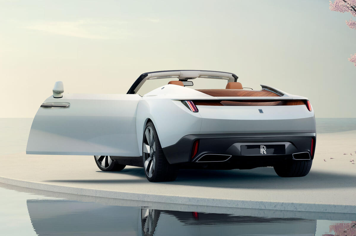 Rolls royce droptail arcadia rear quarter