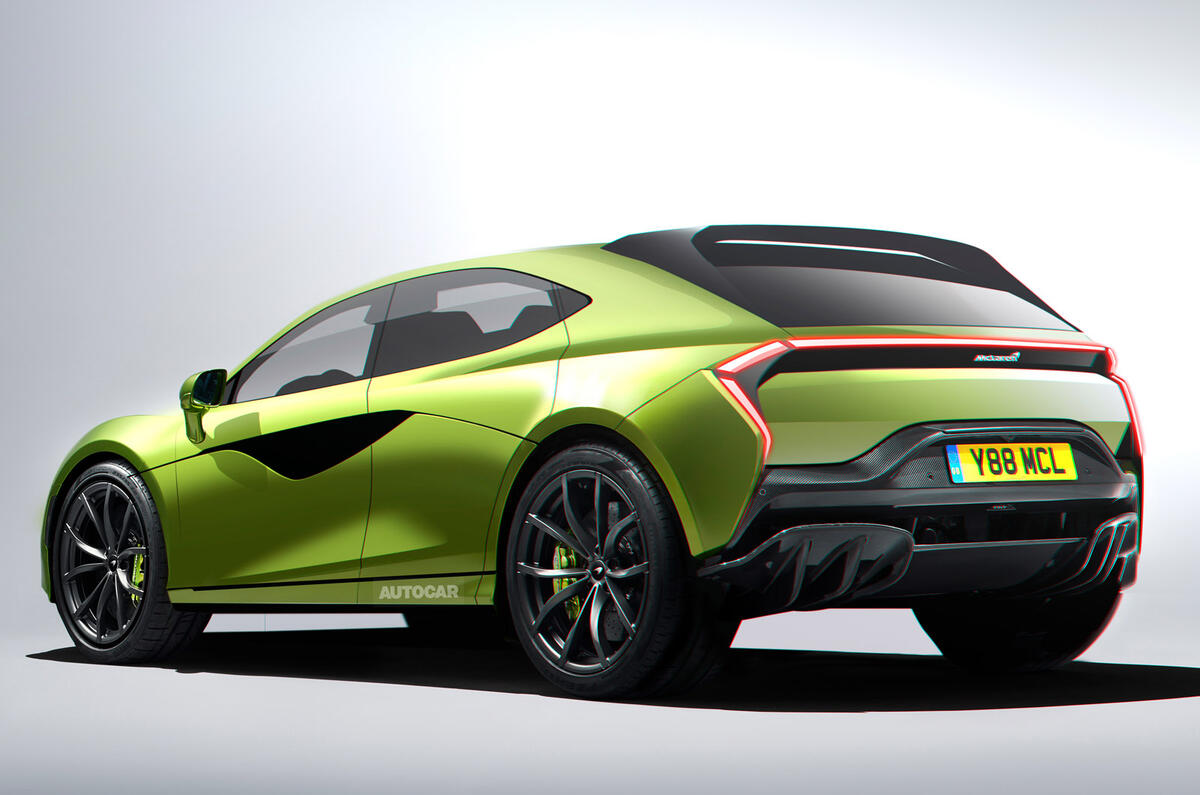 98 mclaren suv autocar render cuarto trasero