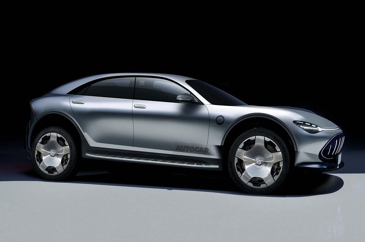 Concepto del suv mercedes amg