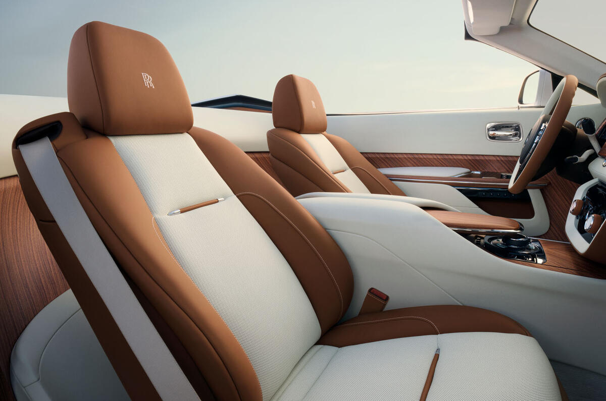 Rolls royce droptail arcadia seats