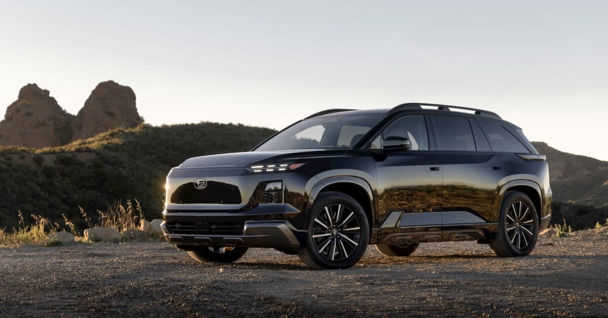 Subaru is delaying the 3-row getaway ev, following toyota