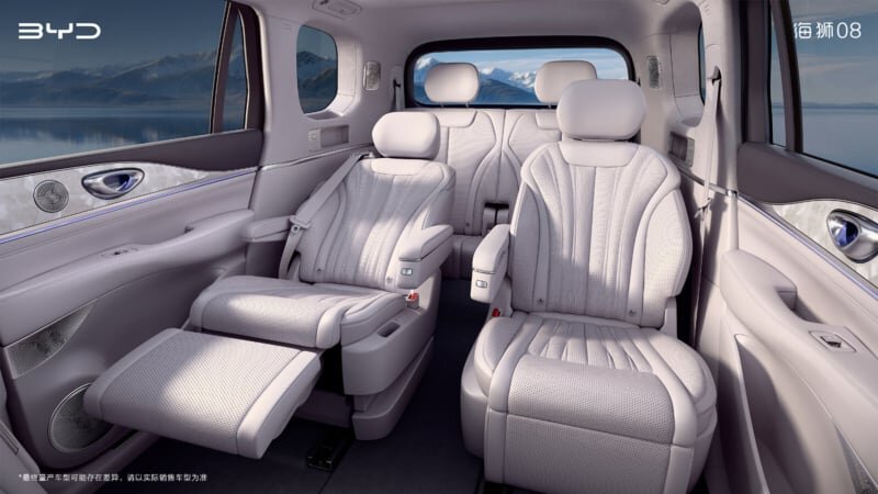 Byd sealion 08 full-size suv revealed interior in china