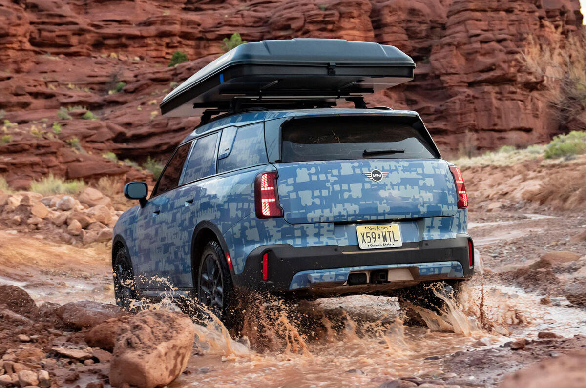 Rugged new mini countryman brings roof tent and off-road chops