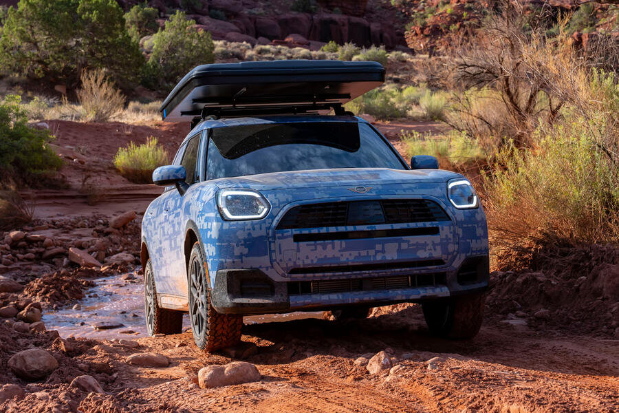 Rugged new mini countryman brings roof tent and off-road chops