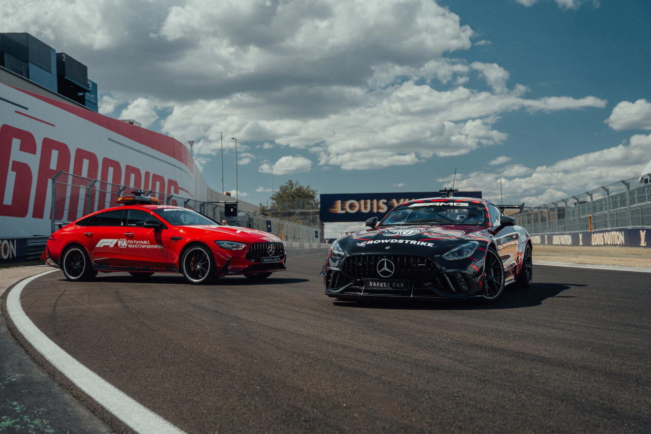 Más radical que nunca: así es el nuevo mercedes-amg que velará por la seguridad de la fórmula 1