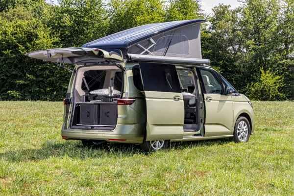 Volkswagen’s new electric camper van turns the id. Buzz into a home on wheels
