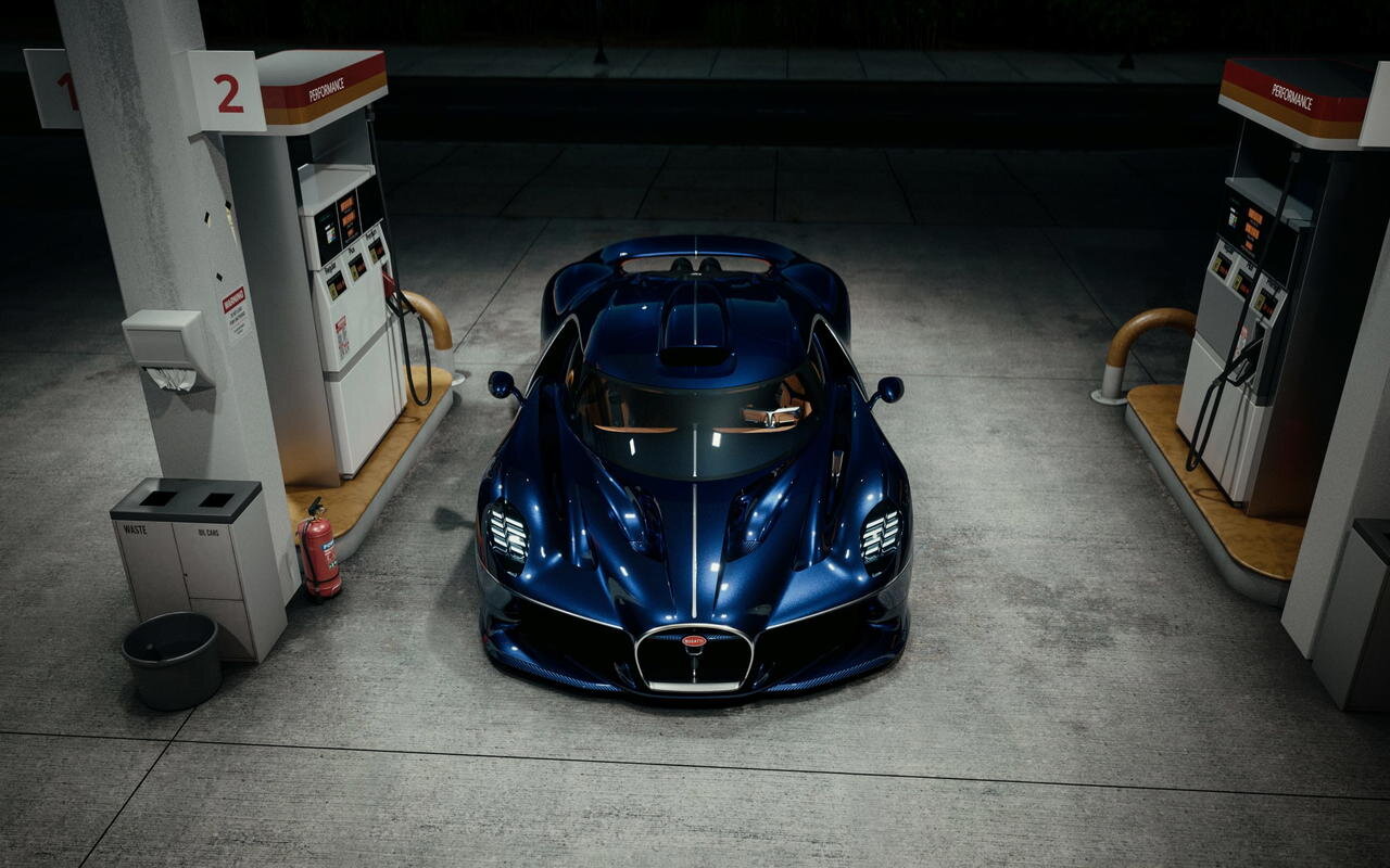 Bugatti destrier, un capricho de 1. 600 cv y 16 cilindros que ha permitido llevar a las calles un coche de carreras