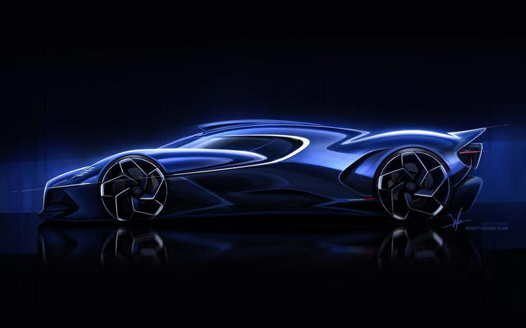 Bugatti destrier, un capricho de 1. 600 cv y 16 cilindros que ha permitido llevar a las calles un coche de carreras
