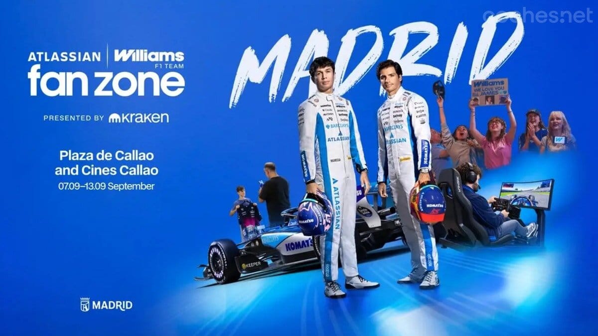 Williams crea una fanzone gratuita por el regreso de la f1 en pleno centro de madrid