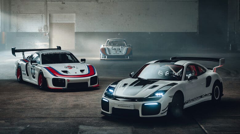 Moby dick-inspired slantnose 911 gt2 rs explains porsche's mysterious 'flachbau' and 'flachbau rs' trademarks