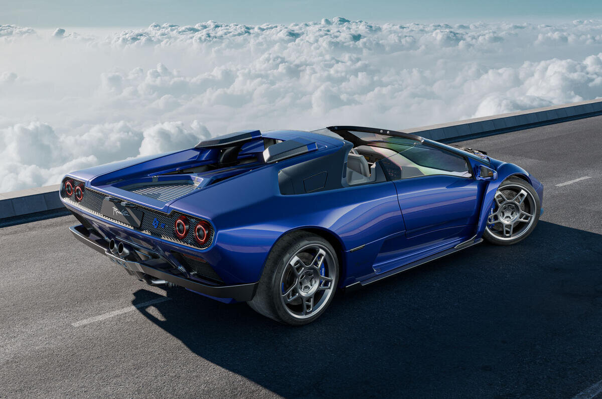 Lamborghini diablo roadster reimagined with 542bhp v12