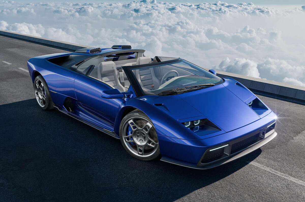 Lamborghini diablo roadster reimagined with 542bhp v12