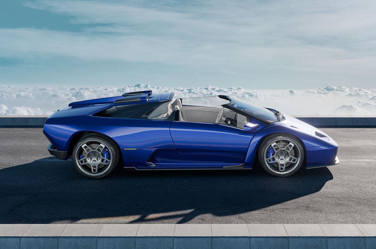 Lamborghini diablo roadster reimagined with 542bhp v12