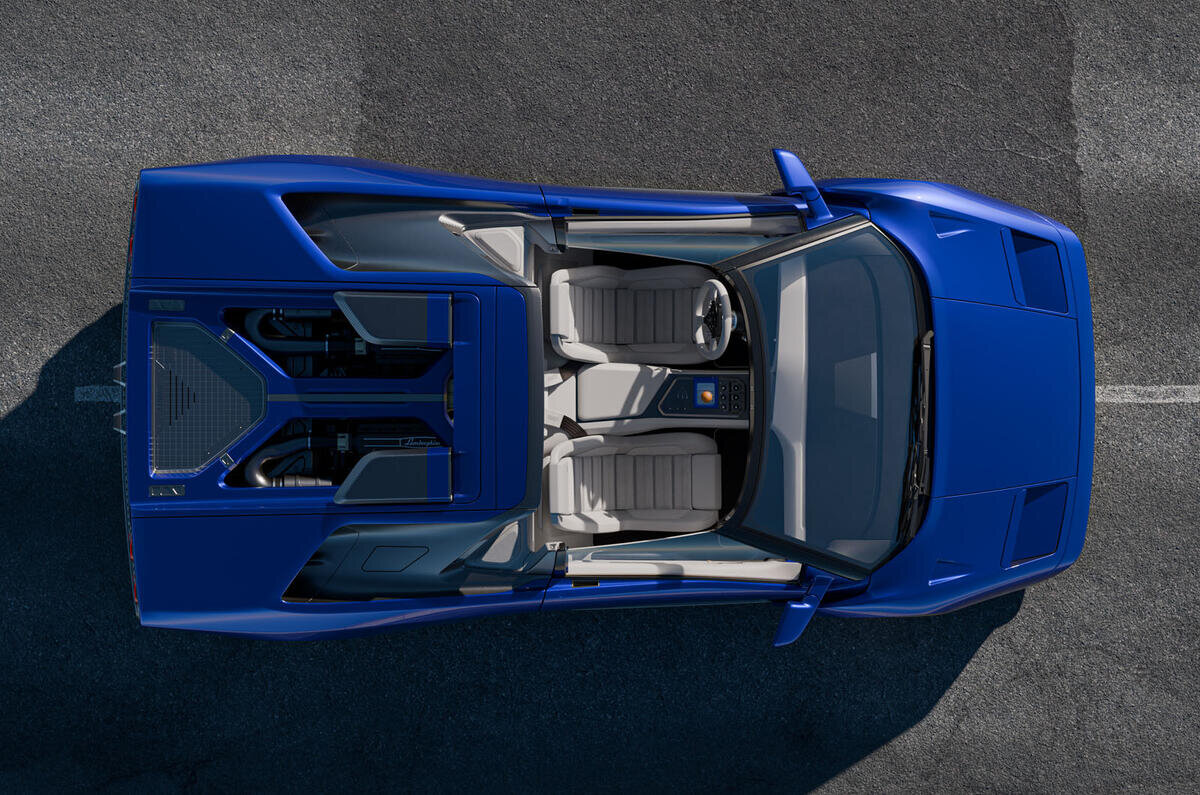 Lamborghini diablo roadster reimagined with 542bhp v12