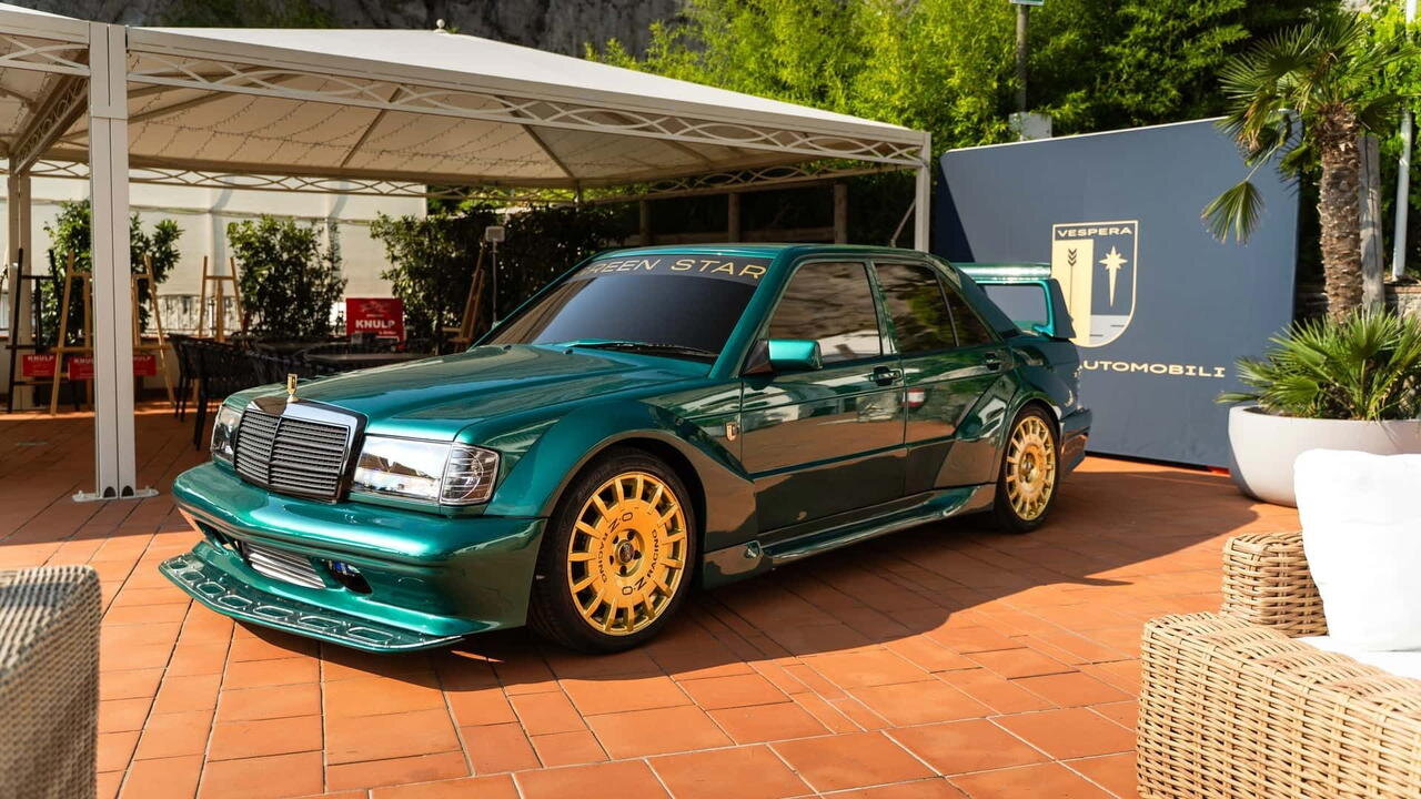 El restomod italiano del mercedes 190e quiere hacer sombra a la propuesta de hwa a base de fuerza bruta