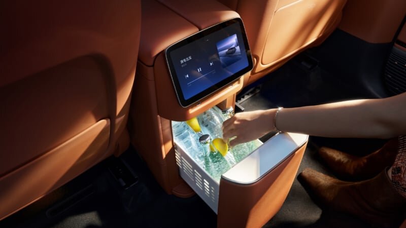 The xpeng g9l revealed interior with the widest second-row space