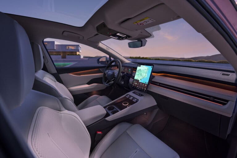 Even opening the door is an experience, says the designer of the peaq suv
