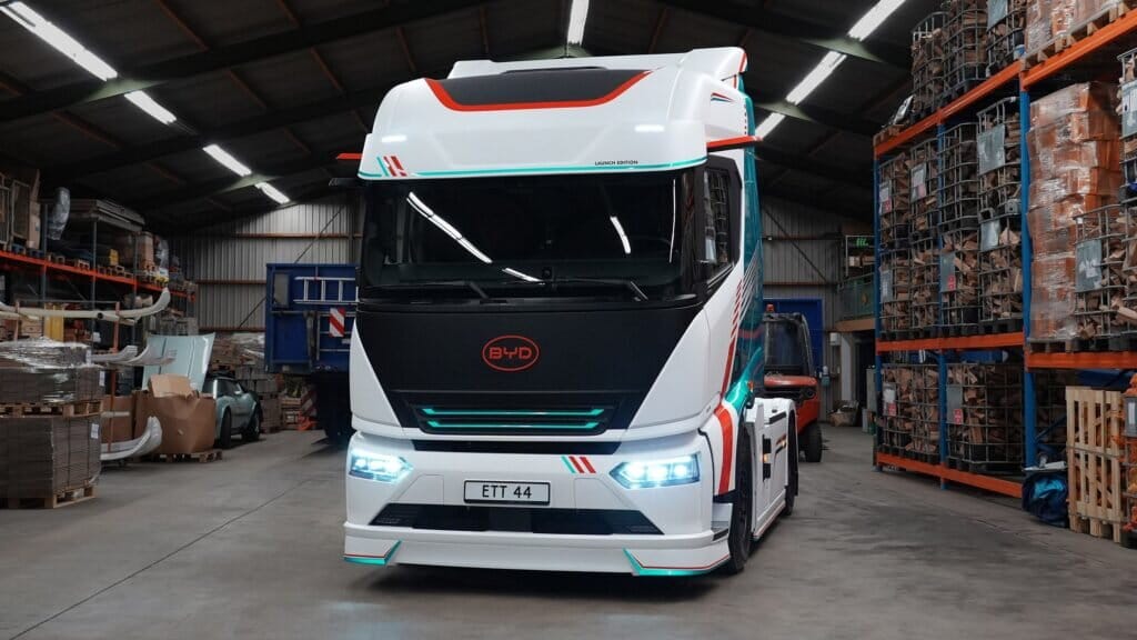 Byd’s new electric semi for europe beats tesla in almost every metric