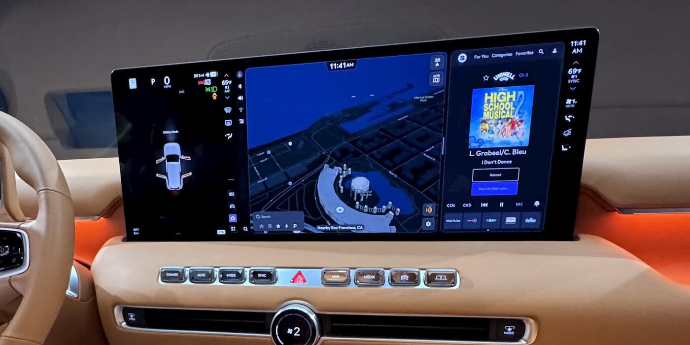 The genesis gv90 transforms into a private luxury theater with a pop-up 24. 6″ display