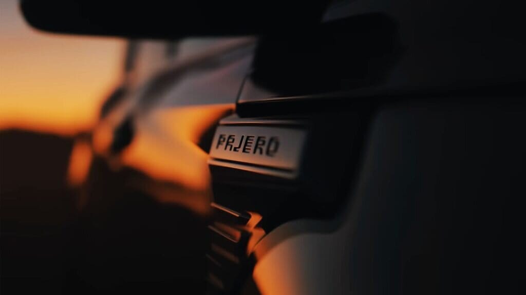 Reborn mitsubishi pajero drops final teaser hours before big reveal