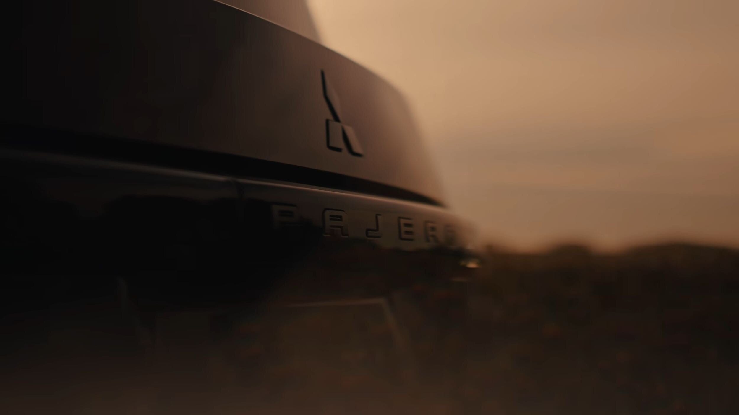 Reborn mitsubishi pajero drops final teaser hours before big reveal
