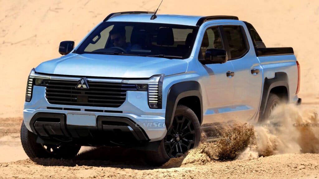 Mitsubishi’s facelifted triton could steal the new pajero’s best ideas
