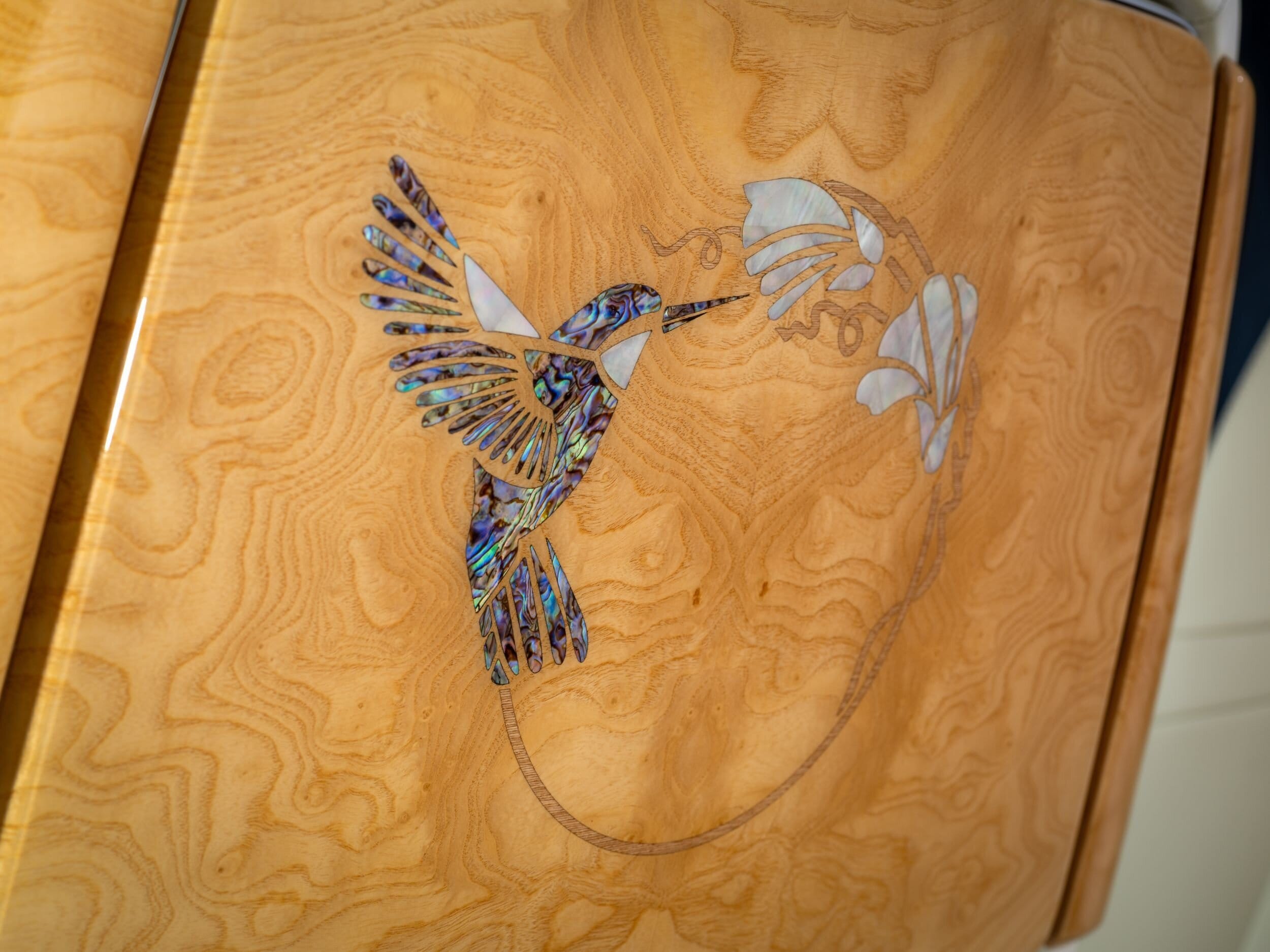 One-off rolls-royce phantom hummingbird is the first to use abalone shells