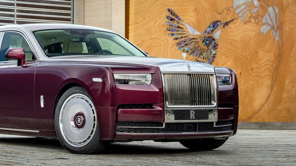 One-off rolls-royce phantom hummingbird is the first to use abalone shells