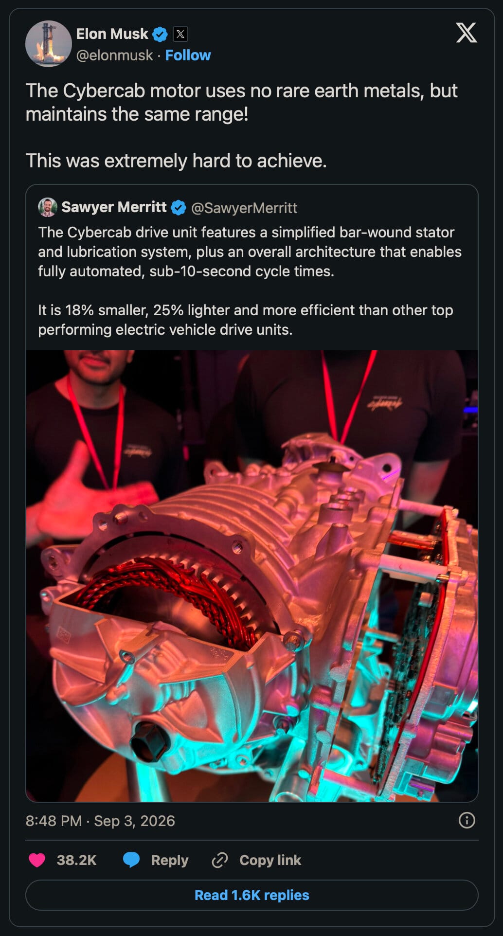 Tesla’s new rare-earth-free ev motor is a big deal, but not that big a deal