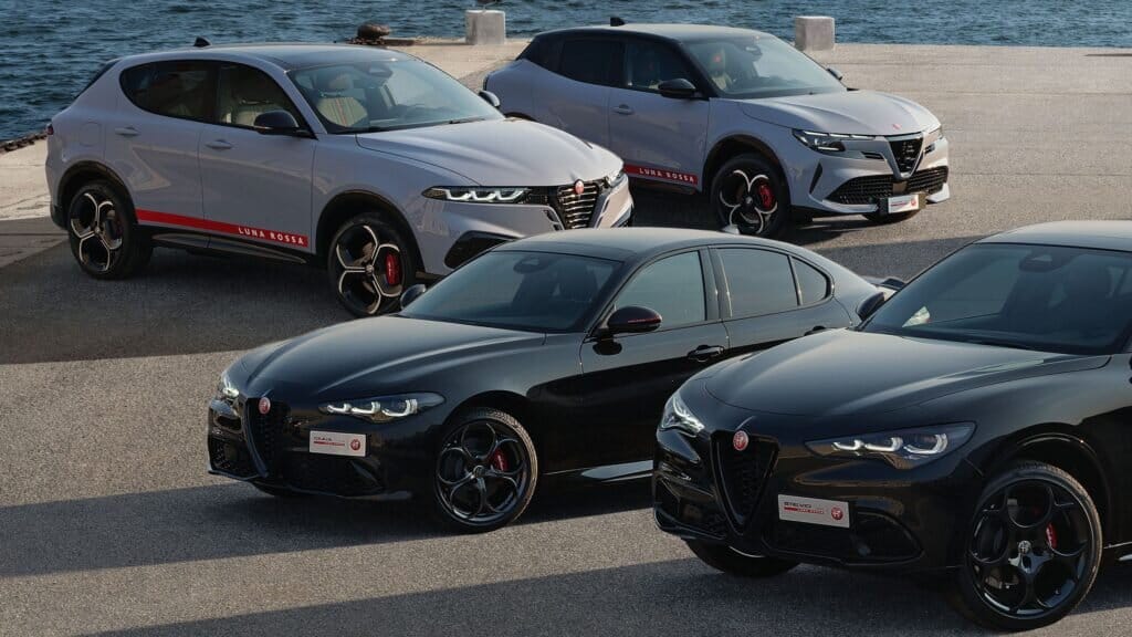Alfa romeo’s entire lineup gains a racing boat-inspired treatment