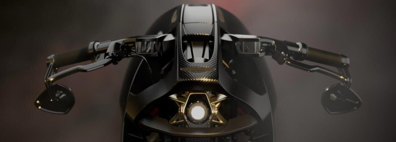 Mientras audi valora deshacerse de ducati, aston martin acaba de presentar una exótica moto inspirada en superdeportivas como la panigale