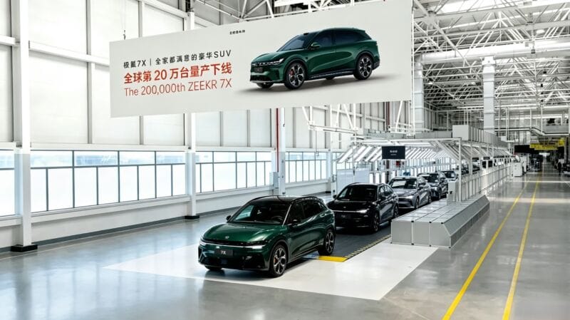 Zeekr 7x hits 200,000 units as new 85 kwh version arrives in q4