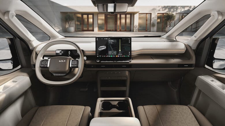 Kia's new pv7 electric van is 2 feet longer than the pv5 and looks even cooler