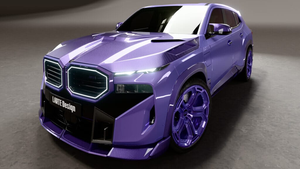 Larte’s all-purple bmw xm wasn’t on our bingo card