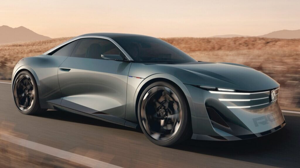 Peugeot’s rcz vision is a slinky electric coupe that only takes 10 minutes to charge