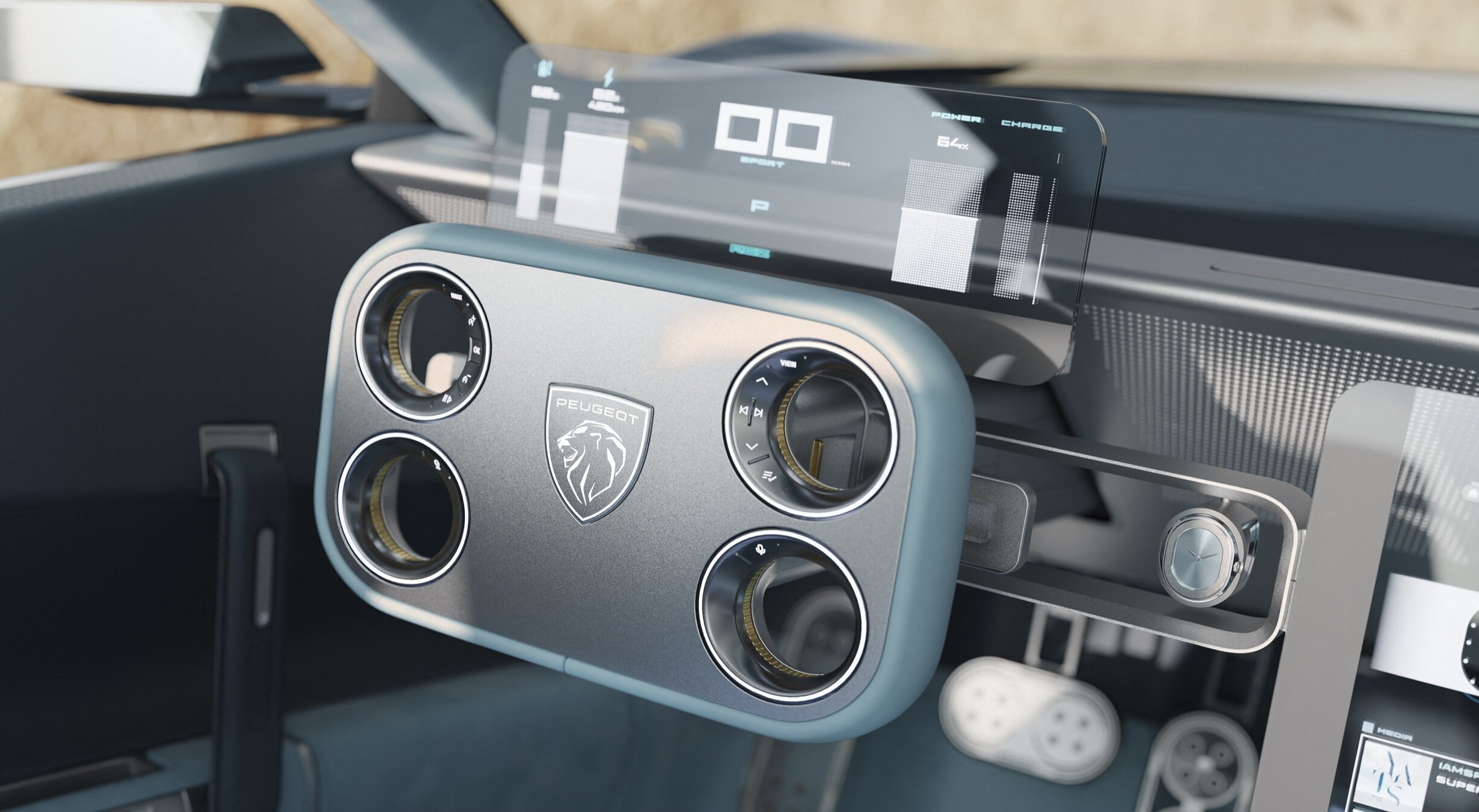 Peugeot’s rcz vision is a slinky electric coupe that only takes 10 minutes to charge