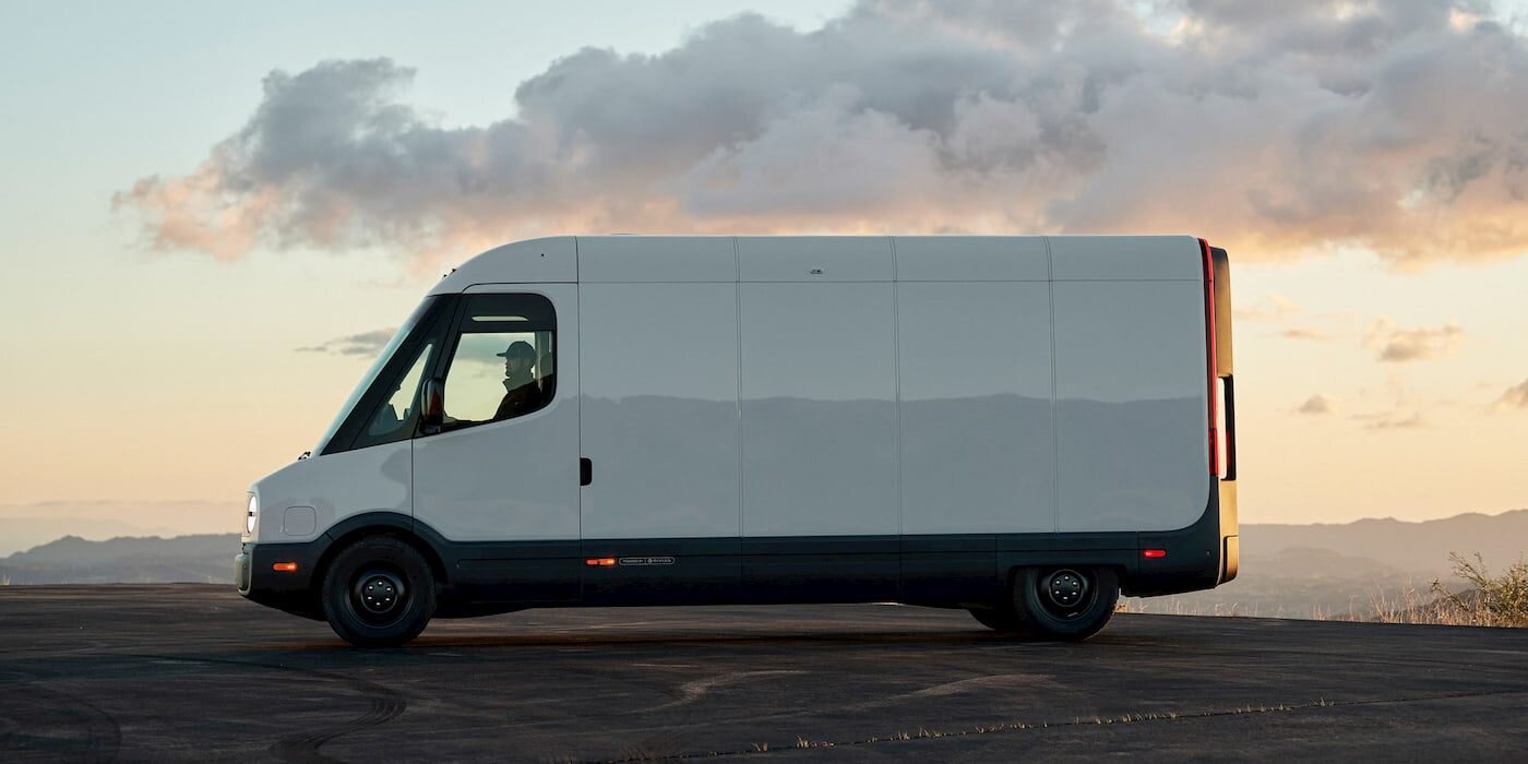 Rivian’s electric van gets 30% more range and awd, now delivering