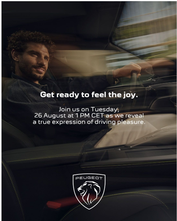 Bold design. Sharp instinct.​⁣ Save the date 26 August at 1 PM CET and catch the reveal of something new from Peugeot.​⁣